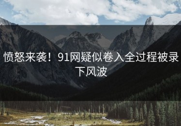 愤怒来袭！91网疑似卷入全过程被录下风波