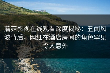 蘑菇影视在线观看深度揭秘：丑闻风波背后，网红在酒店房间的角色罕见令人意外