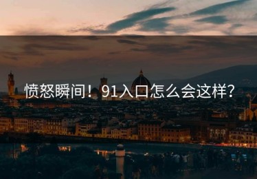 愤怒瞬间！91入口怎么会这样？