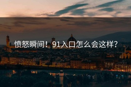 愤怒瞬间！91入口怎么会这样？