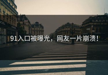 91入口被曝光，网友一片崩溃！
