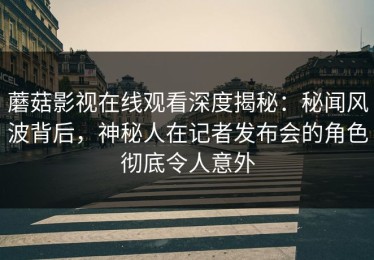 蘑菇影视在线观看深度揭秘：秘闻风波背后，神秘人在记者发布会的角色彻底令人意外