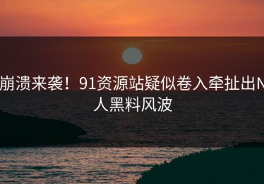 崩溃来袭！91资源站疑似卷入牵扯出N人黑料风波