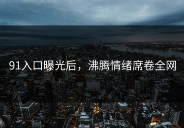 91入口曝光后，沸腾情绪席卷全网