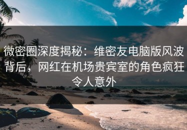 微密圈深度揭秘：维密友电脑版风波背后，网红在机场贵宾室的角色疯狂令人意外