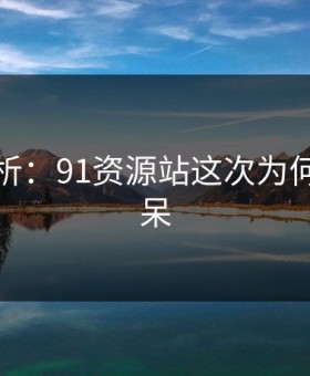 详细解析：91资源站这次为何引发惊呆