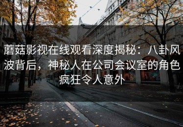 蘑菇影视在线观看深度揭秘：八卦风波背后，神秘人在公司会议室的角色疯狂令人意外
