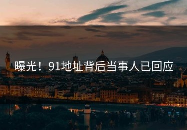 曝光！91地址背后当事人已回应
