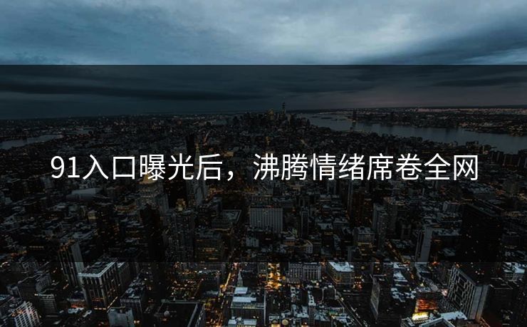 91入口曝光后，沸腾情绪席卷全网