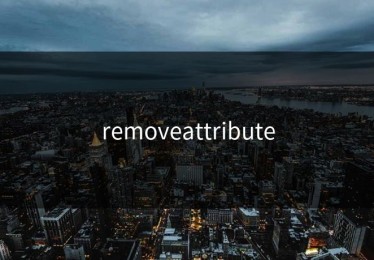removeattribute